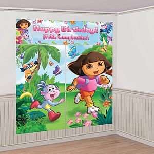  Dora the Explorer Giant Scene Setter Wall Decorating Kit 