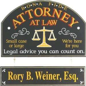  Personalized Attorney Chelsea Sign