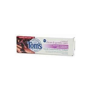 Toms of Maine Clean and Gentle Care Sls free Antiplaque Plus Whitening 
