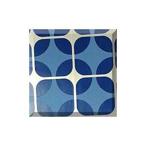  1ea   24 X 100 Blue And Silver Grid Gift Wrap Health 