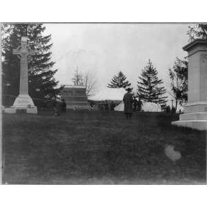   Pierpont Morgan Grave site,c1913,death,tombstones