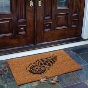 NHL Detroit Red Wings Flocked Coir Door Mat Sports 