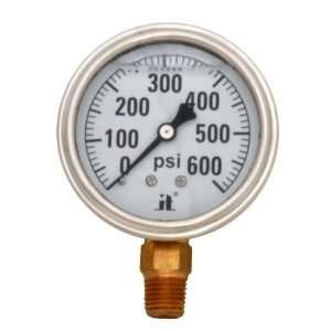   Zenport Industries LPG600 0   600 PSI Low Pressure Gauge Automotive