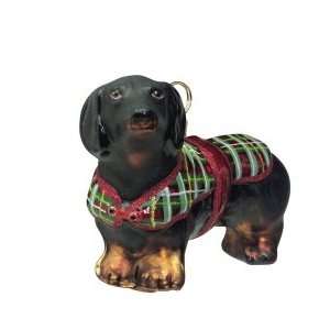 Joy to the world Diva dog dachsund Christmas ornament  