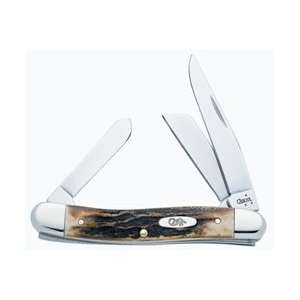   Knife Stag Handles Clip Spey&Sheepfoot Blades Surgical Stainless Steel