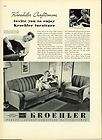 Kroehler Worlds Largest Furniture Manufacturer,O​riginal1937 
