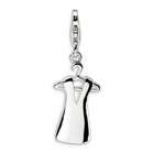   sterling silver dress hanger with lobster clasp charm measures