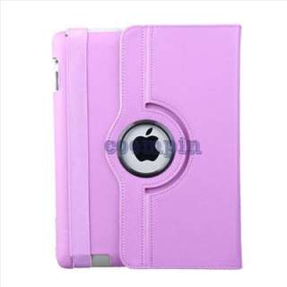 360° Rotating PU Leather Smart Cover Stand Case for Apple The New 