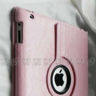   Rotating Magnetic PU Leather Case Smart Cover With Swivel Stand  