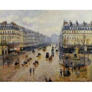   de lOpera Rain Effect Camille Pissarro Hand Pa
