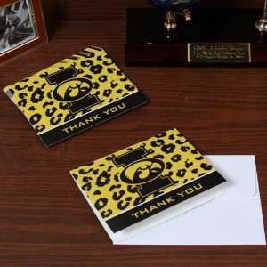  NCAA Iowa Hawkeyes 10 Pack Patterned Thank You Cards 