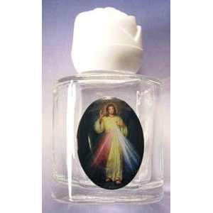  Divine Mercy Glass Holy Water Bottle (1/2 oz.) (PL309DM 