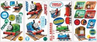 33 New THOMAS THE TRAIN WALL DECALS Tank Engine Stickers Boys Trains 