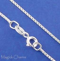 Sterling Silver BOX CHAIN Necklace 18  