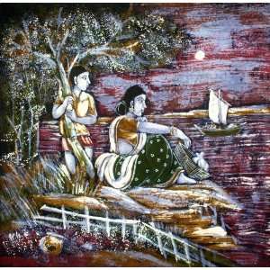  Ganga Sagar   Batik Painting On Cotton