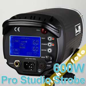 Pro Studio LCD Strobe Monolight 600w Bowens Mount FF L  