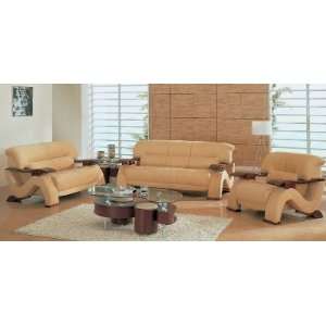  Brown Microfiber Sofa (Color #201 18) 2033 Light Brown Microfiber 