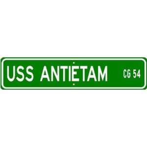  USS ANTIETAM CVS 36 Street Sign   Navy Gift Ship Sailor 