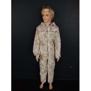   Pc Desert Camouflage Outfit Made to Fit the Ken Doll Toys & Games