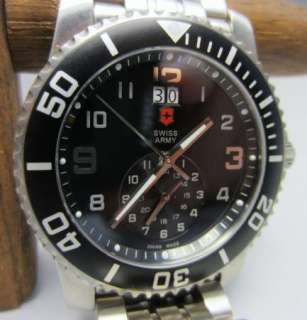 New Victorinox Swiss Army Maverick II Dual Time Mens Watch w/ Bracelet 
