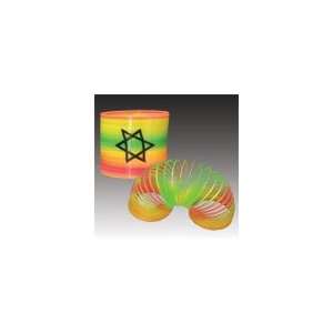 Rainbow Spring Toy with Star of David