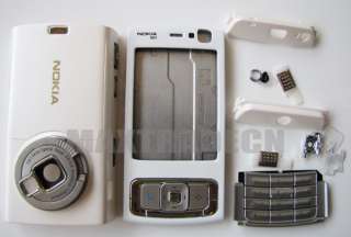 New White Full Housing Cover Case For Nokia N95 Keypad  