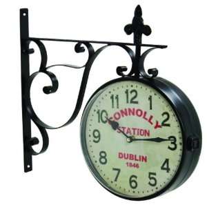  Connolly Station Clock W Metal Bracket Wall Hang Large 