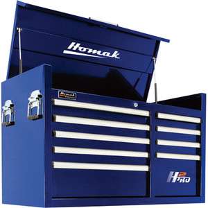 Homak 41in H2PRO 9 Drawer Top Tool Chest Blk BL02041091  