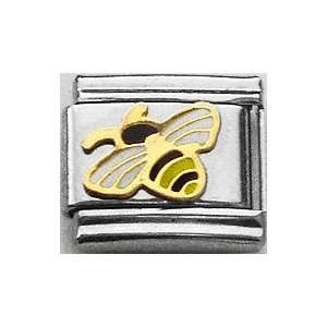   Charming Bee Animal Theme Insect Italian Charm Link Bracelet Jewelry