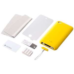   Silicone Case Set for iPod Touch 4G, Yellow  Players & Accessories
