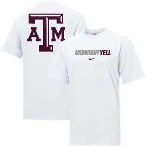   Nike Texas A&M Aggies White Rush the Field T shirt
