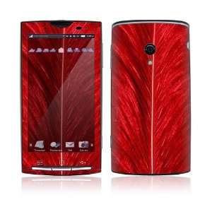 Sony Xperia X10 Skin Decal Sticker   Red Feather