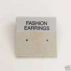 Grey Flocked Earring Cards Sterling Silver 10pc  
