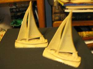 ANTIQUE SAILING SHIP BOOKENDS LITTLESTOWN PA LITTCO  
