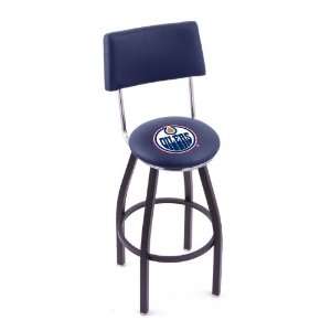  Edmonton Oilers 25 Single ring swivel bar stool with 