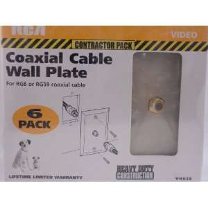  RCA Coaxial Cable Wall Plate Electronics