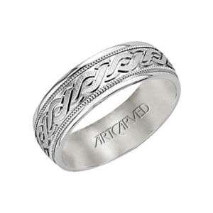 ArtCarved Granville Wedding Band 11WV7322W 14k White  