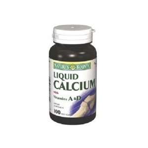  Natures Bounty Calcium 600mg Softgels With A & D 100 