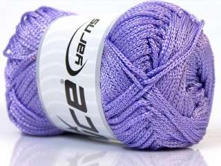 Lot of 4 x 100gr Skeins ICE MACRAME CORD Hand Knitting Yarn Lilac 