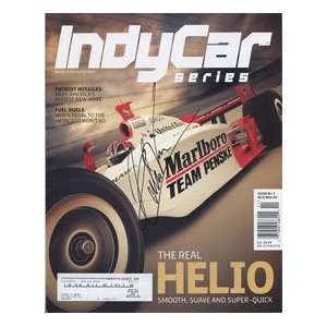  Helio Castroneves Autographed Indy Car Magazine Sports 