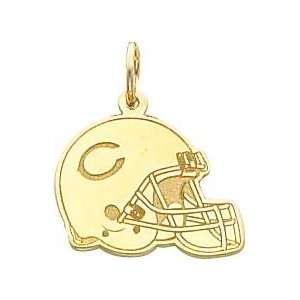  14K Gold NFL Chicago Bears Football Helmet Charm Jewelry