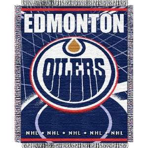  Edmonton Oilers Woven NHL Throw   48 x 60