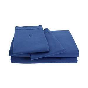  Lacoste Home Brushed Twill Dutch Blue King Sheet Set