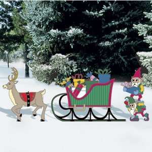  Pattern for Gift Filled Sleigh Set Patio, Lawn & Garden