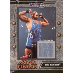   Van Dam 2003 Fleer WrestleMania Mat Finish Event Used Ring Mat Card