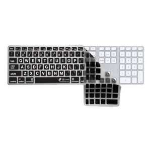  Apple Ultra Thin Keyboard Cover Large Type Clear W/ Black 