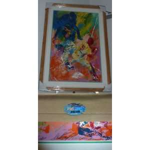  Leroy Neiman Signed 24x36 Framed John Bench Art PSA COA 