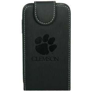  NCAA Clemson Tigers Black Leather Team Logo iPhone Wallet 