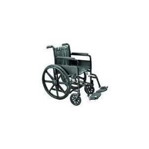  `Wheelchair Economy Fixed Arms 18 w/Swing Away Footrests 