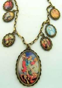 Saint St Michael Womens Lady Protect Necklace Pendant Jewelry Charm 